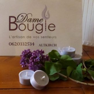 bougie rechauds lilas