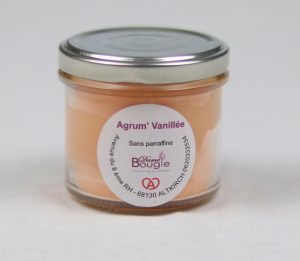 Bougie pot agrume vanillee