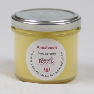 Bougie pot fleur d-orange