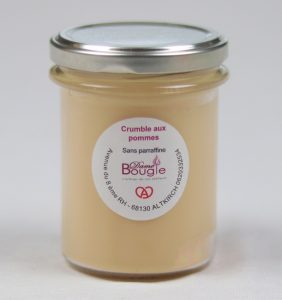 Bougie pot crumble pomme cannelle