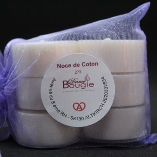 Lot 8 chauffe-plat Noce de Coton – parfum doux et cocooning